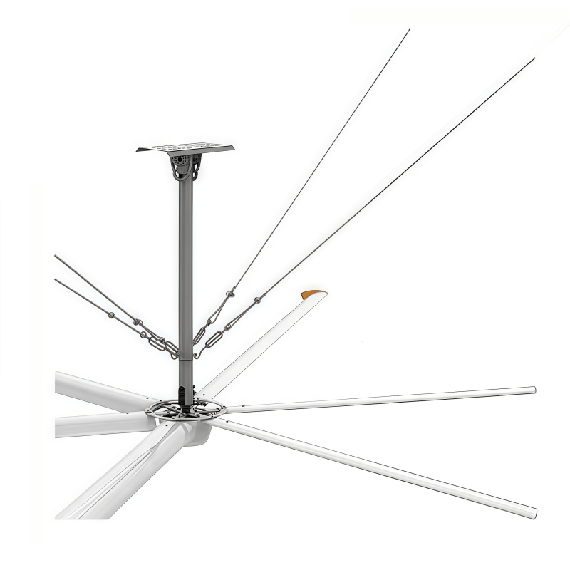 2.1-3.8m permanent magnet hvls ceiling fan