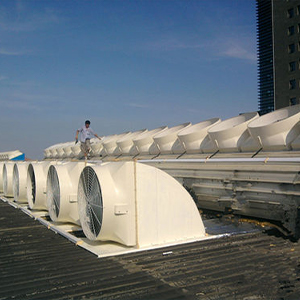 Elbow type FRP Rooftop fan