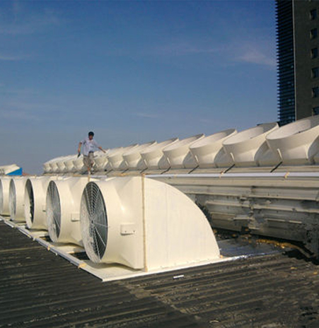Elbow type FRP Rooftop fan