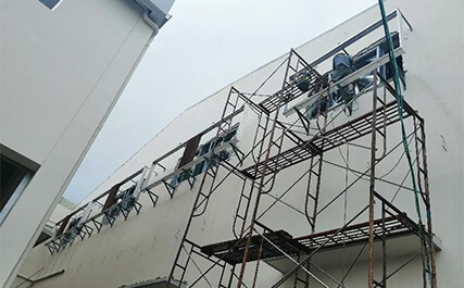 Install ventilation systems for christmas tree factory in Philippine