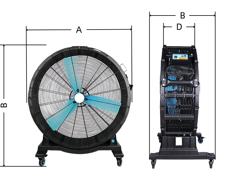 48inch HVLS Mobile Cooling Fan