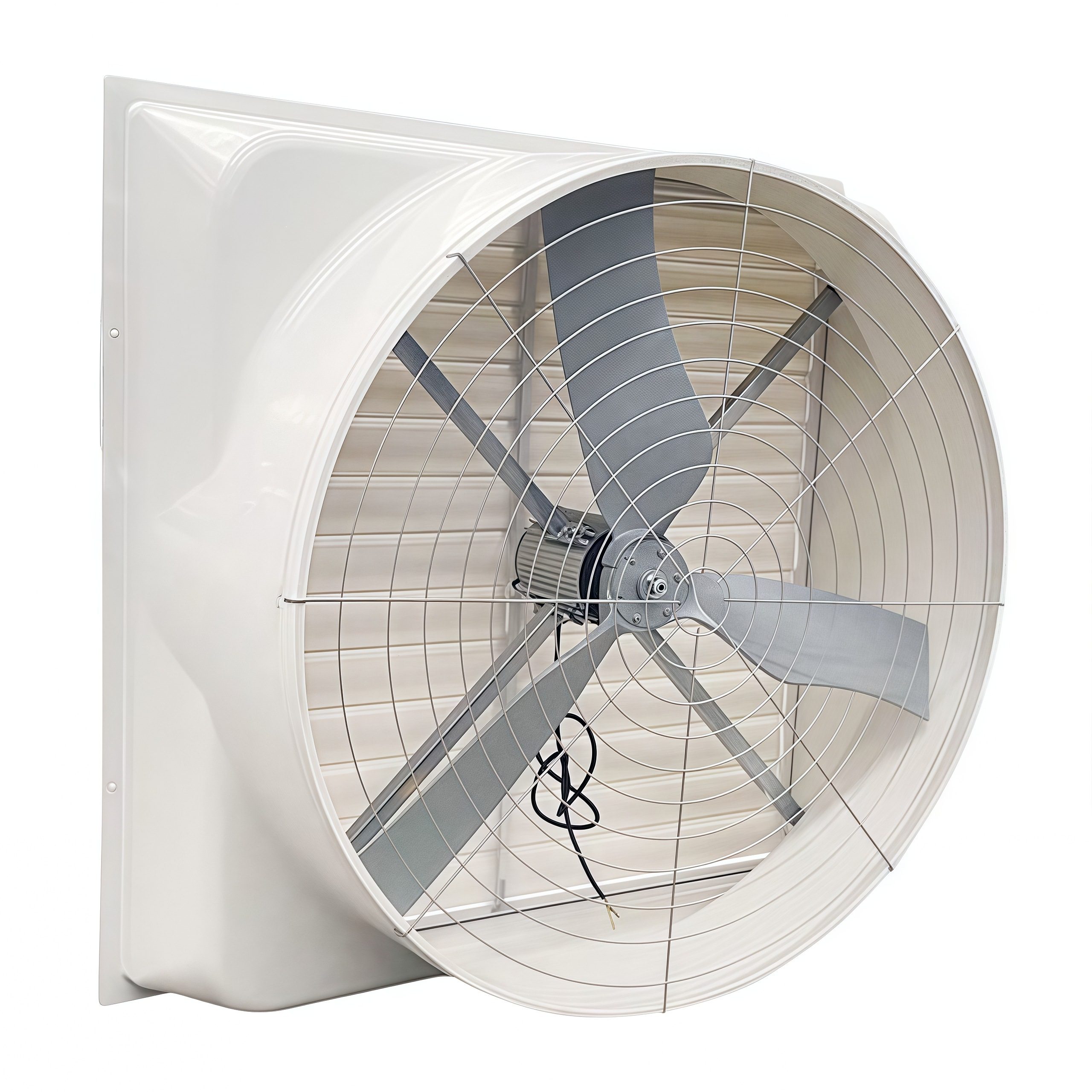Fiberglass Exhaust Fan Cast Aluminium Blades Direct Drive Type